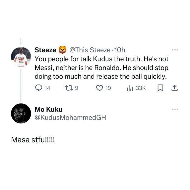 Stop Fooling - Kudus Fights Social Media Critics Over Black Stars Performance 1