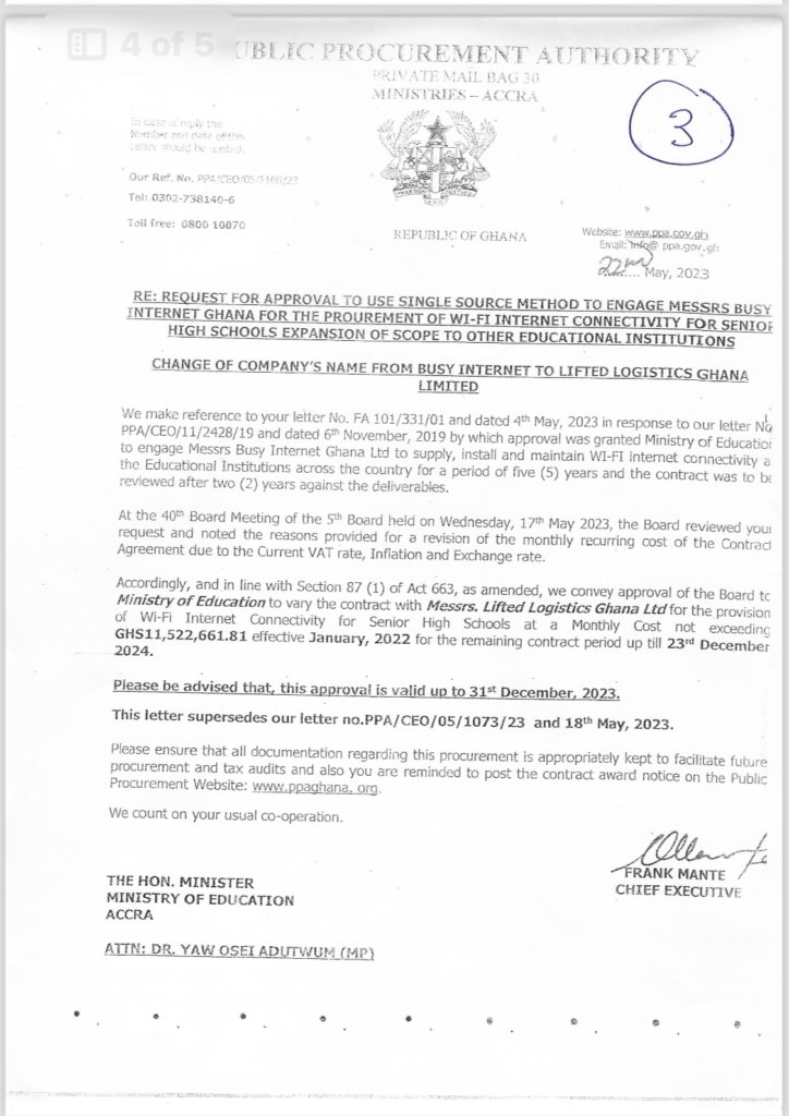 Free Wi-Fi saga: How PPA approved GHS84m contract to an unqualified company 2