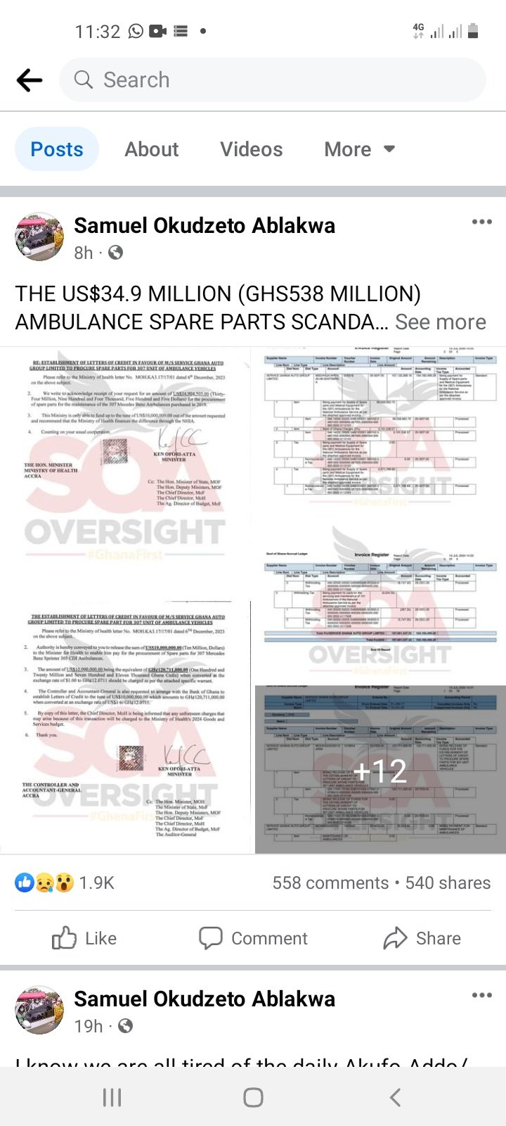 Ken Ofori-Atta Approved $34.9 Million For 307 Ambulance Spare Parts - Ablakwa Blows Alarm Over 'Scandal' 1