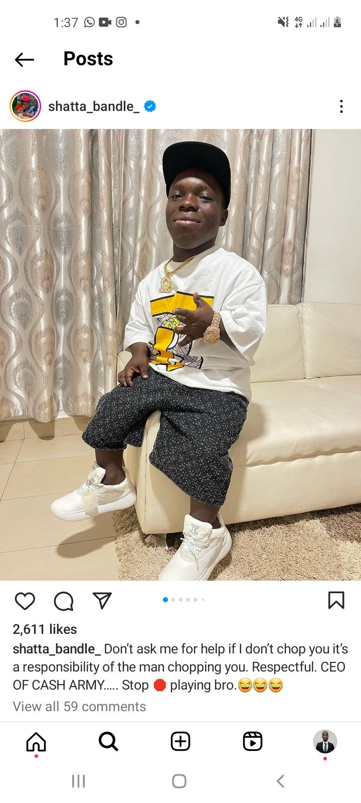 Don't ask me for help if I don't chop you - Shatta Bandle Tells women 1