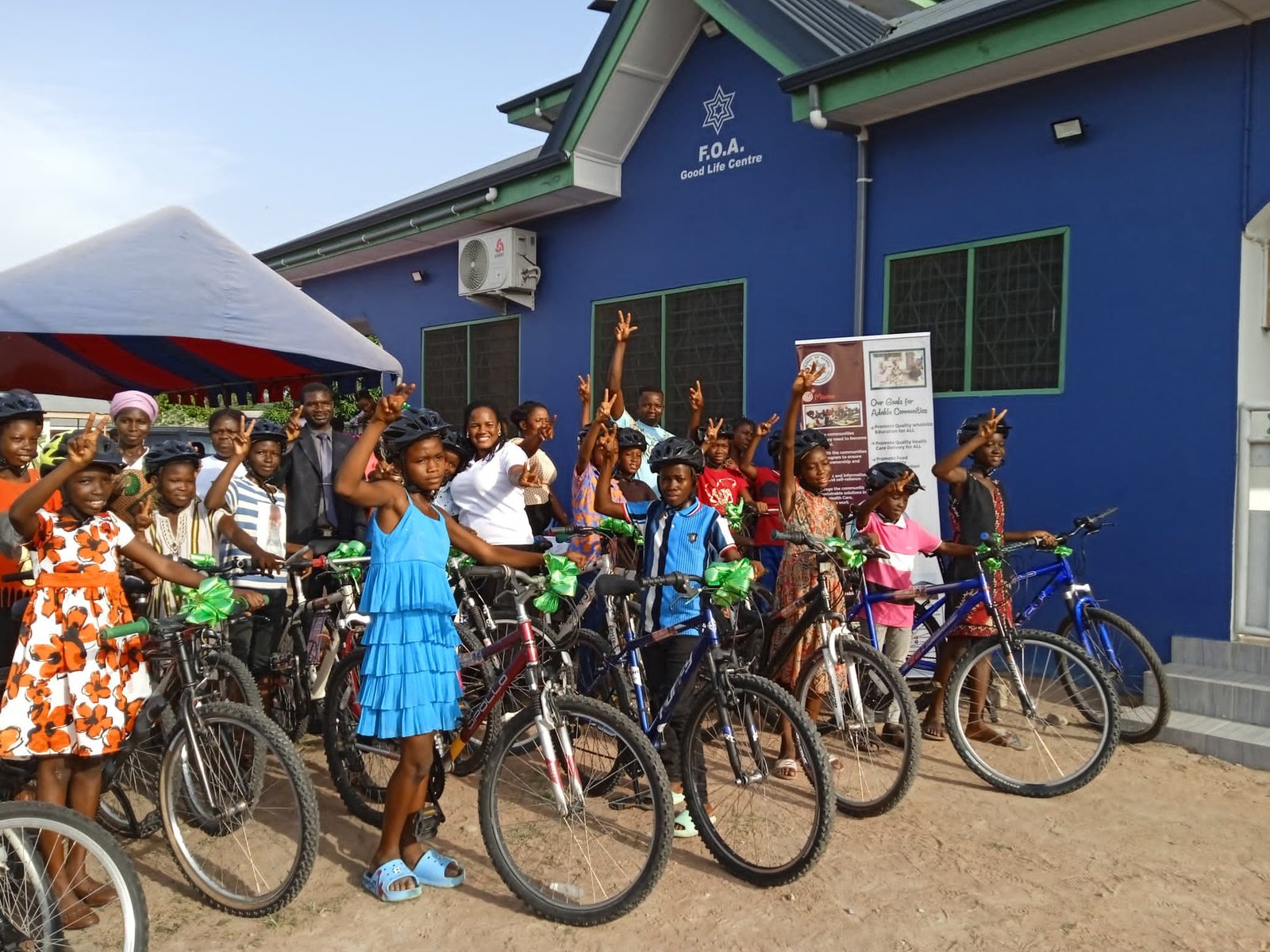 45 Ghanaian Kids in Adaklu Get Bicycles to “Pedal to Excellence” 2
