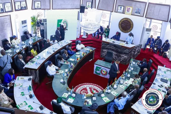 President Boakai Joins West African Leaders in Signing ECOWAS 50th Anniversary Declaration in Lagos 1