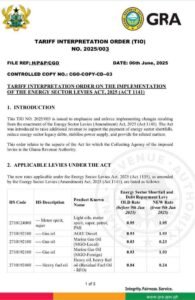 Ghana's New Energy Sector Levy Takes Effect From June 9 1