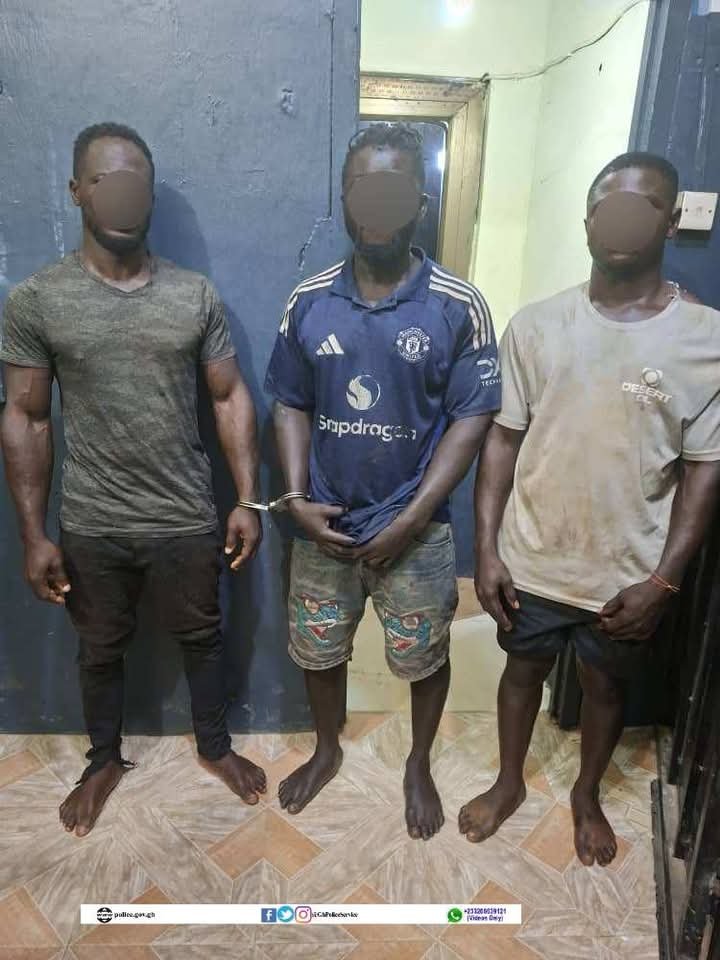 Ghana Police Arrest 3 Men For Alleged Gold Robbery 3