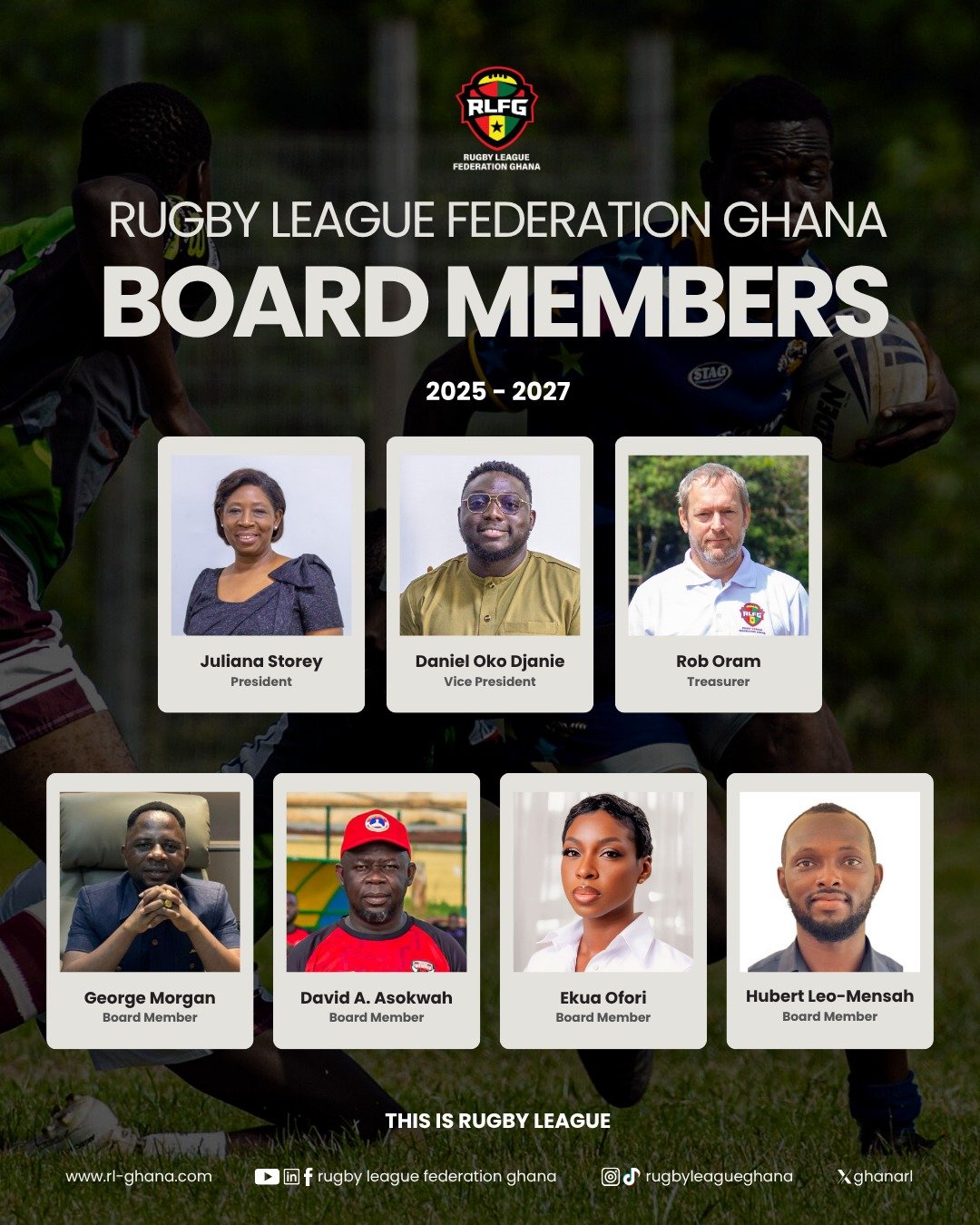 Juliana Storey Re-Elected President of Rugby League Federation Ghana 3