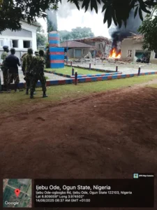 Explosion and Fire at Nigerian Army Barracks 2