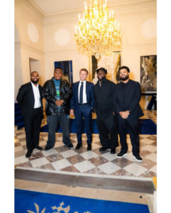 Afrobeats Star Davido Meets French President Emmanuel Macron at Élysée Palace 2