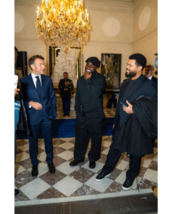 Afrobeats Star Davido Meets French President Emmanuel Macron at Élysée Palace 1