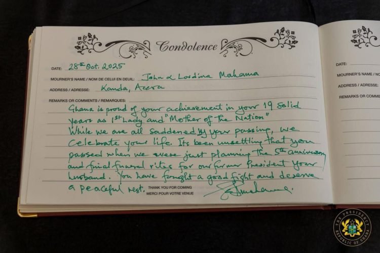 Ghana Is Proud Of Your Achievement - President Mahama Eulogises Former First Lady 1