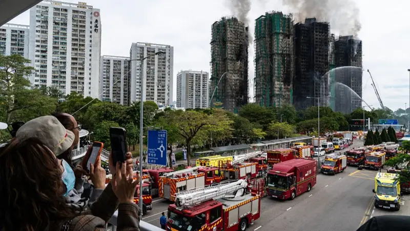 Hong Kong Fire Outbreak Death Toll Rises To 55, Over 270 People Still Missing 1