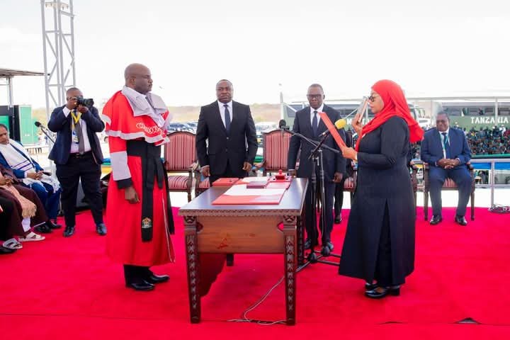 Tanzania's Samia Suluhu Sworn In Amid Tight Security  Tanzania's Samia Suluhu Sworn In Amid Tight Security
