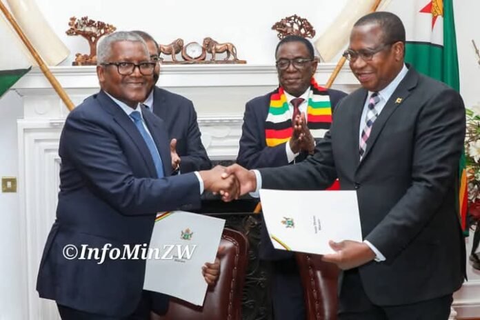 Dangote to Invest Over $1 billion in Zimbabwe Dangote to Invest Over $1 billion in Zimbabwe