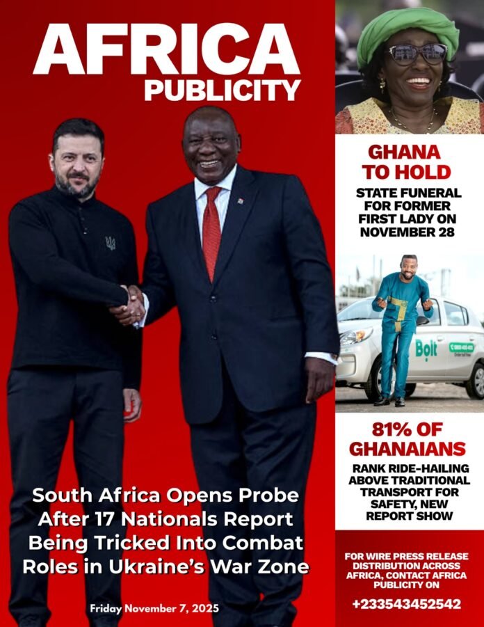 Africa Publicity Newspaper November 7, 2025 Edition Africa Publicity Newspaper November 7, 2025 Edition
