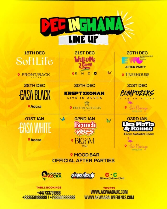 Akwaaba UK Unveils Lineup of December 2025 Events in Ghana