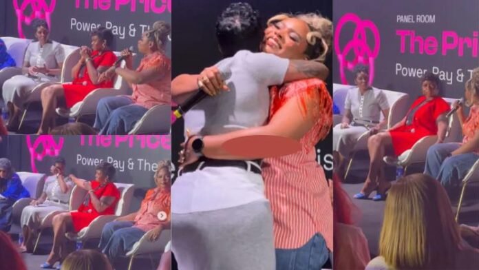 Yemi Alade and Tiwa Savage End Rivalry with Warm Embrace at Entertainment Week Africa Yemi Alade and Tiwa Savage End Rivalry with Warm Embrace at Entertainment Week Africa