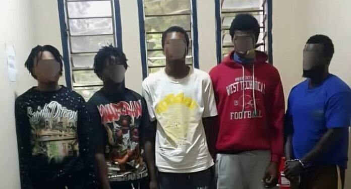 Ghana Police Arrest 5 Suspected Armed Robbers Ghana Police Arrest 5 Suspected Armed Robbers