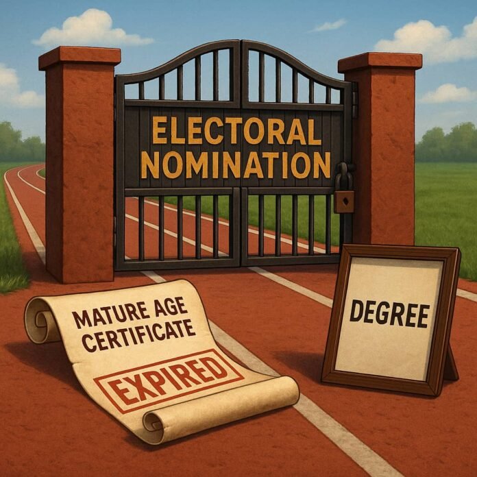 Subtitle: Mature Age Entry, University Admission Autonomy, and Electoral Qualification in Uganda: A Jurisprudential and Regulatory Analysis Subtitle: Mature Age Entry, University Admission Autonomy, and Electoral Qualification in Uganda: A Jurisprudential and Regulatory Analysis
