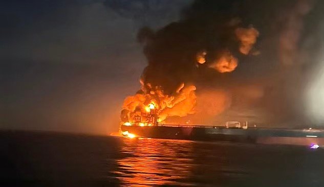 Ukrainian Sea Drones Strike Sanctioned Russian Tanker in Black Sea, Halting Vessel Linked to Shadow Fleet Ukrainian Sea Drones Strike Sanctioned Russian Tanker in Black Sea, Halting Vessel Linked to Shadow Fleet