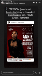 Annie Macaulay Sparks Speculation After Posting Video Featuring Estranged Husband 2face's Song