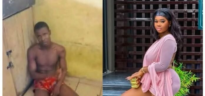 Suspect Goodnews Iberi (left) and the deceased Rita Eleonu (right)