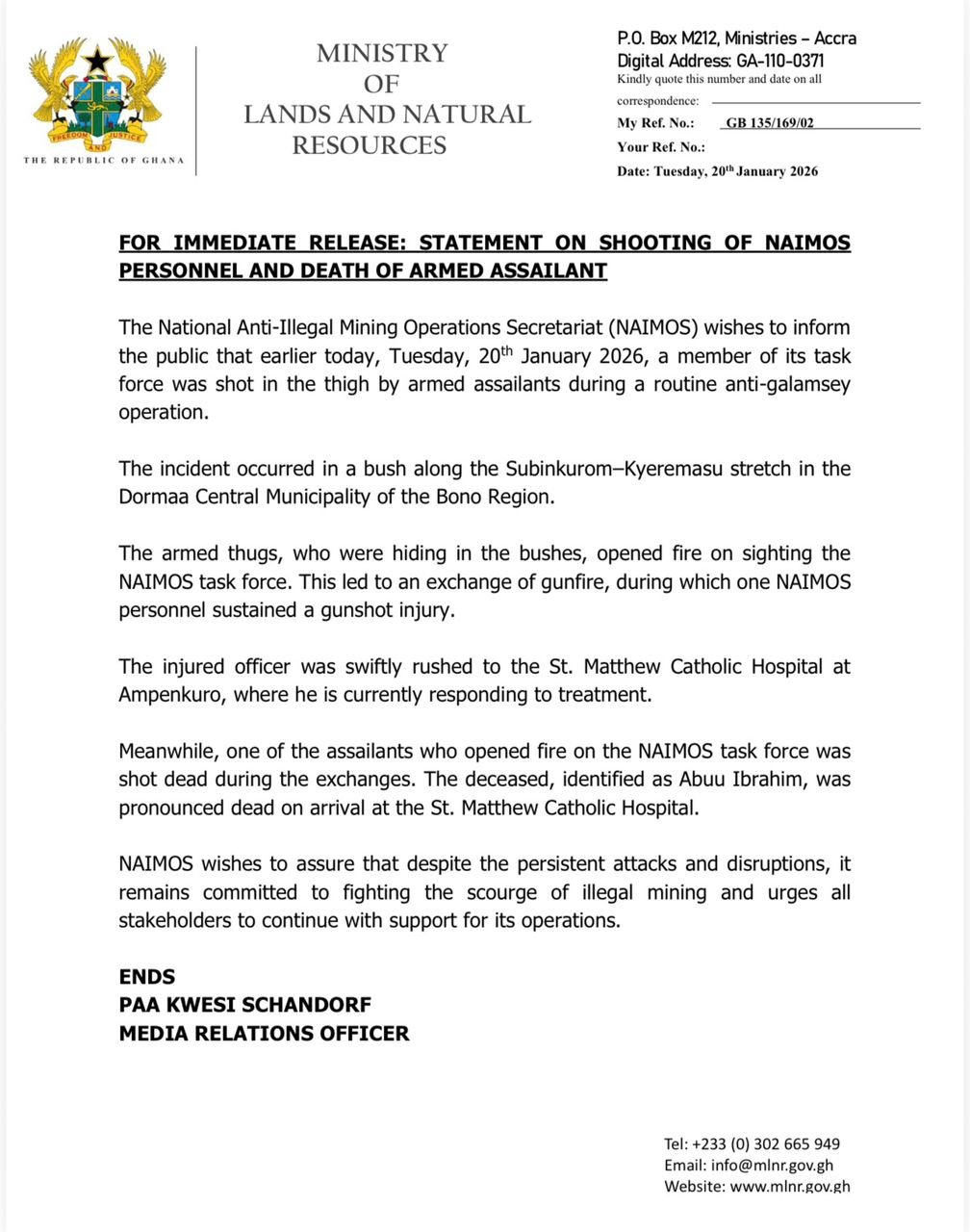 The statement The statement