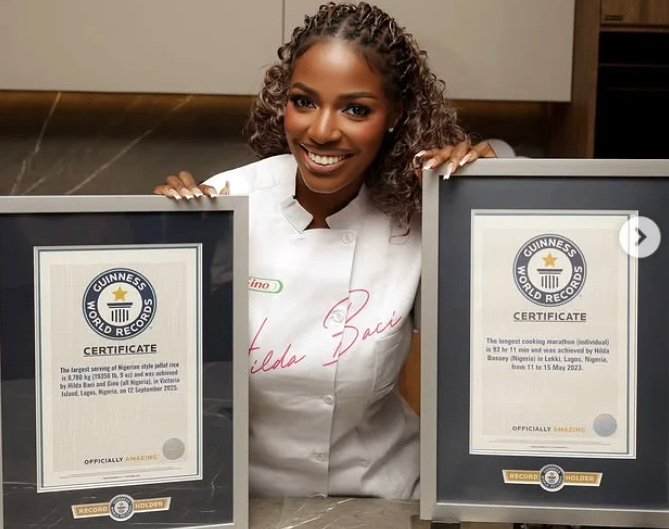 Hilda Baci Secures Third Guinness World Record After Rice Feat Earns Dual Recognition