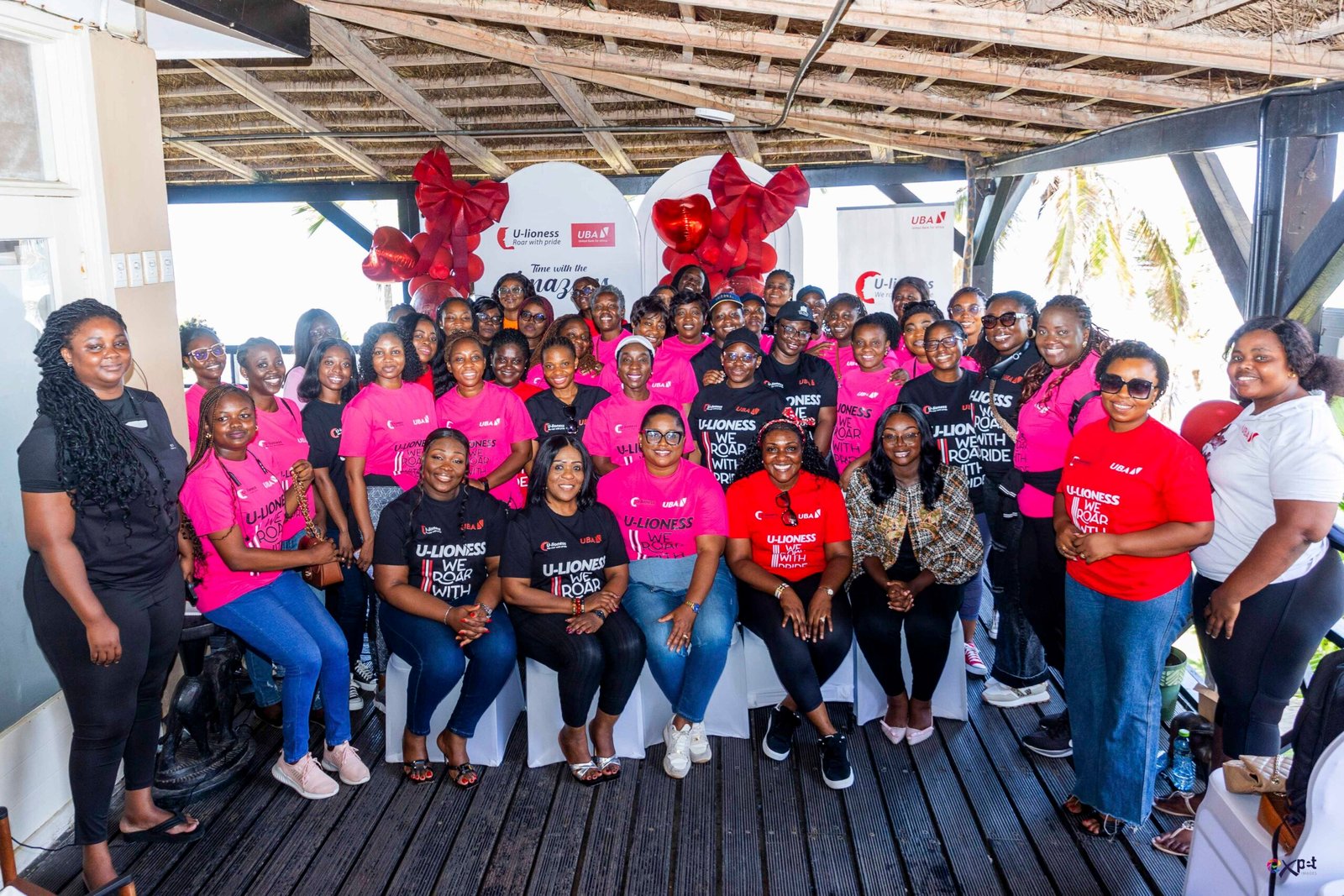 UBA Ghana's U-Lioness in a group photo after the event