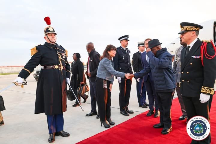 Liberian President Boakai Arrives In France For State Visit 2