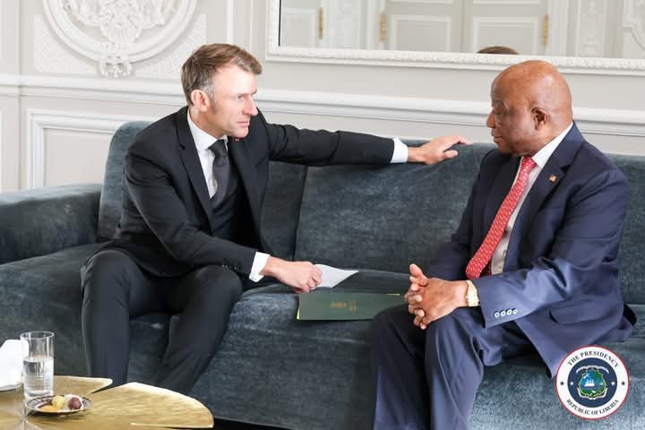 Liberian President Boakai Meets Emmanuel Macron; Discussions Focus on UN Security Council, Bilateral Cooperation, and Development Initiatives