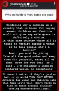 YBNL Princess Temmie Ovwasa: “In my world, men don’t matter” 2