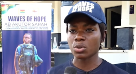 Ghanaian Naval Officer Sarah Precious Akutor to Swim 3.1km Non-Stop for Children with Special Needs