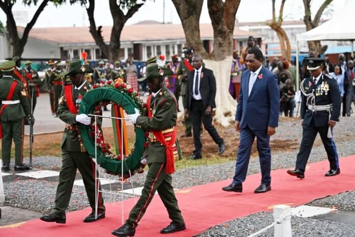 President Hichilema Leads Zambia in 2025 Remembrance Day Commemoration