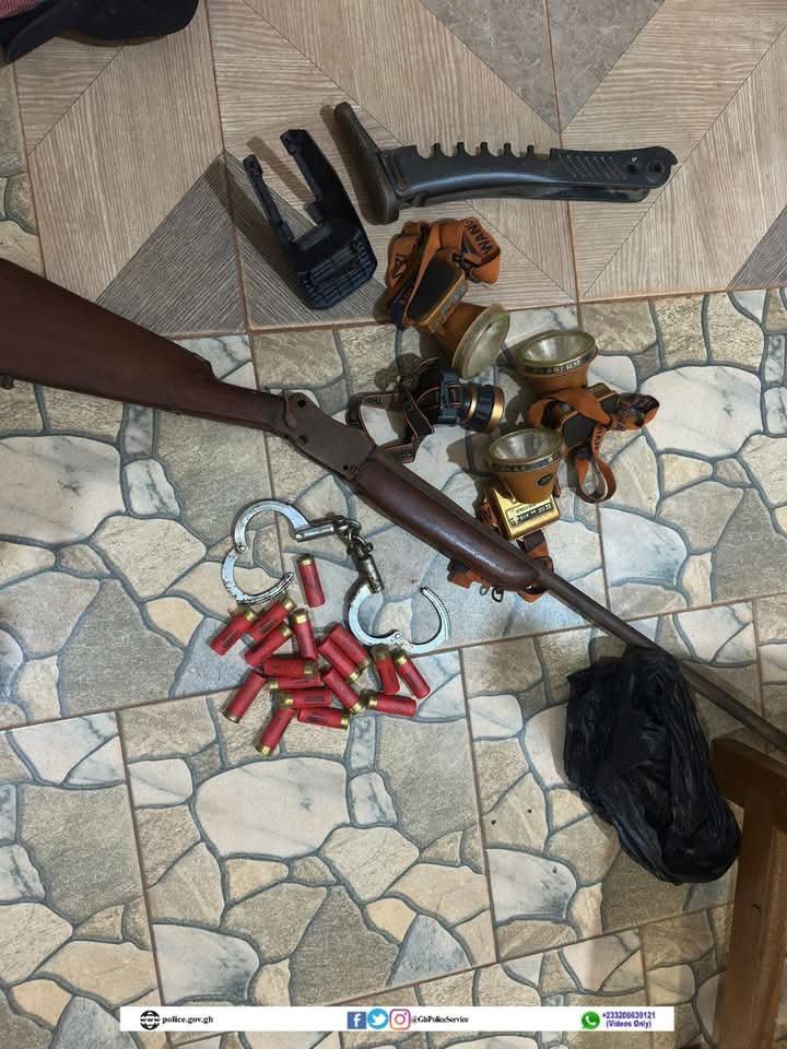 Ghana Police Notorious Suspect After Violent Robbery At Mining Site Ghana Police Notorious Suspect After Violent Robbery At Mining Site