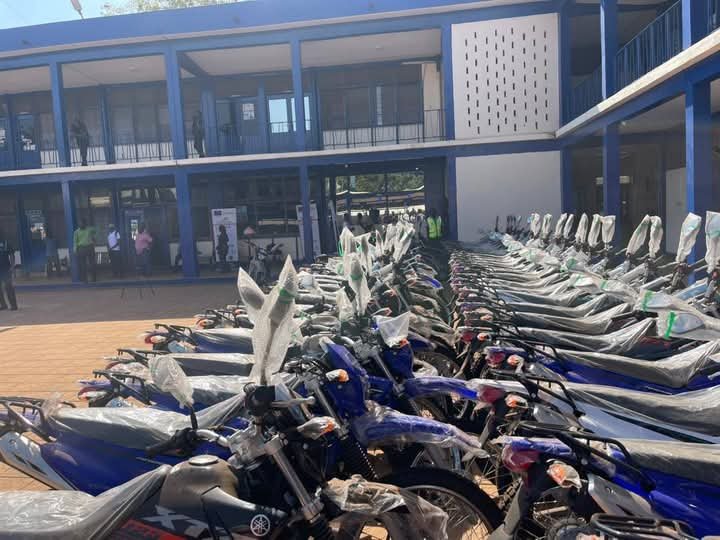 Ghana Police Commission Community Police Posts, Receive 57 Motorbikes Ghana Police Commission Community Police Posts, Receive 57 Motorbikes
