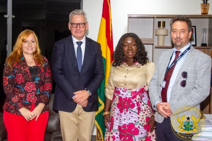 UK, EU Envoys and UNIDO Ghana Country Coordinator Visit Trade Minister To Deepen Industrial and Investment Cooperation UK, EU Envoys and UNIDO Ghana Country Coordinator Visit Trade Minister To Deepen Industrial and Investment Cooperation
