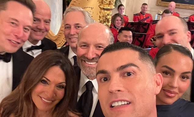 Cristiano Ronaldo Takes Viral White House Selfie with Elon Musk and Global Leaders at Trump Dinner