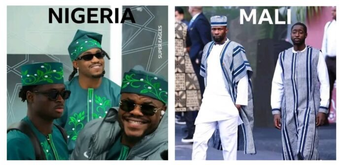 How the Nigerian and Malian national teams dressed on their arrival in Morocco