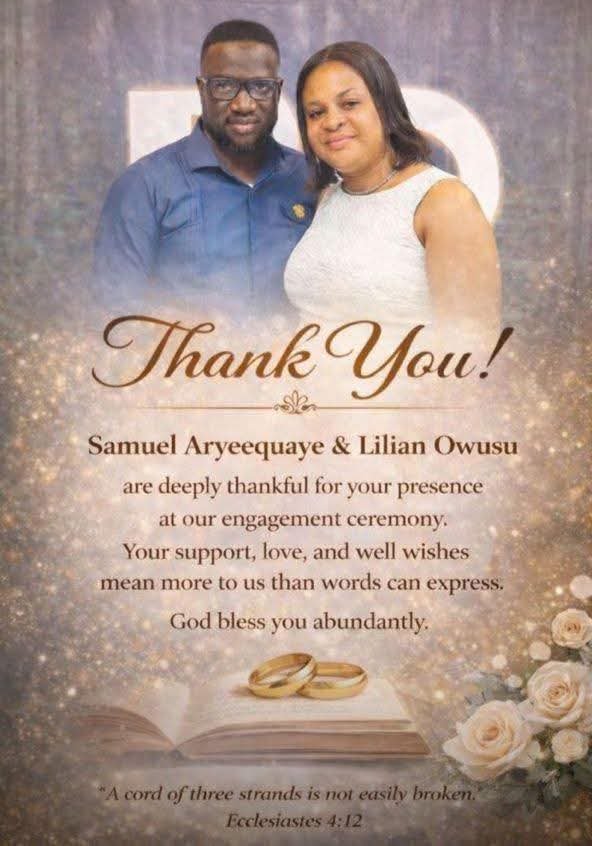 John Kumah's Widow, Lillian Owusu and her new husband, Samuel Aryeequaye