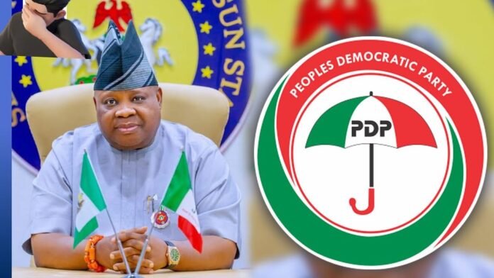 Davido's Dancing Uncle Governor Adeleke Resigns From PDP Over Leadership Crisis
