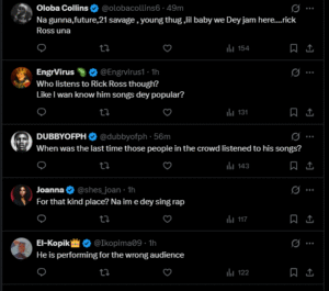 Rick Ross Lagos Show Allegedly Flops as Netizens Claim Crowd Failed to Connect with His Sound