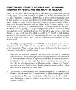 Senator Ned Nwoko Releases 2025 WhatsApp Records, Details 'Rehab' Ultimatum to Regina Daniels