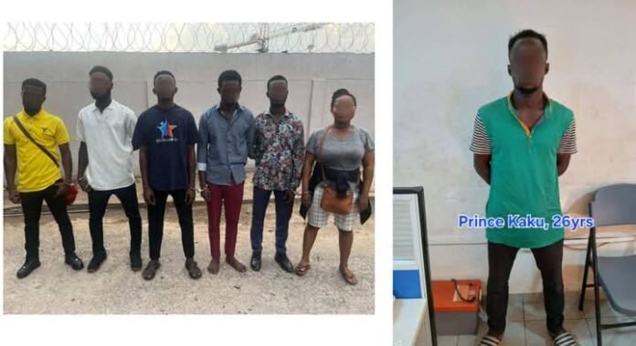 Human trafficking suspects arrested by the Ghana Police Service 
