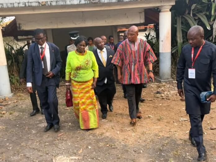 Vice President Jane Naana Opoku-Agyemang and Samuel Okudzeto Ablakwa touring Nkrumah’s Guinea residence 