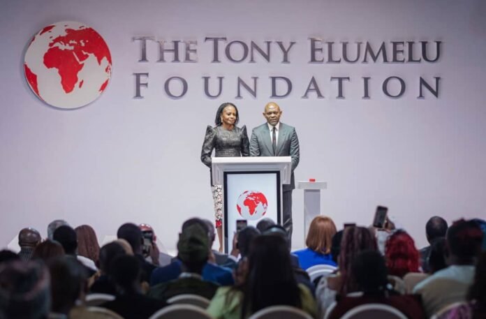 r-l: Founder, Tony Elumelu Foundation, Tony O. Elumelu, CFR and Co-Founder, Dr. Awele Elumelu, OFR, at the unveiling the 2025 cohort of the Tony Elumelu Foundation Entrepreneurship Programme in 2025