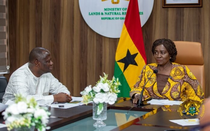 Hon. Emmanuel Armah-Kofi Buah (left) and Professor Jane Naana Opoku-Agyemang