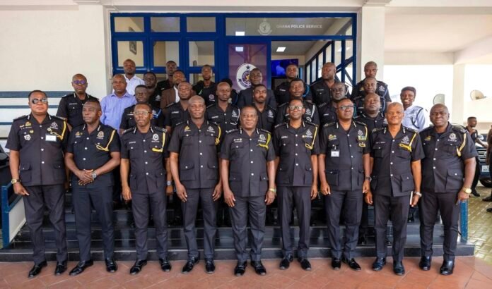IGP Yohuno Promotes 17 Officers Following Cocaine and Firearms Seizures in Volta and Ashanti Regions