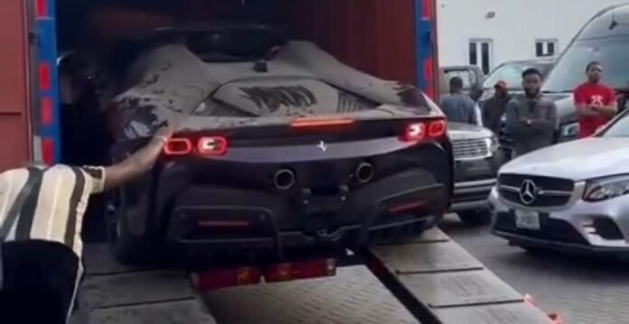 Burna Boy Takes Delivery of 2026 Ferrari SF90 in Africa