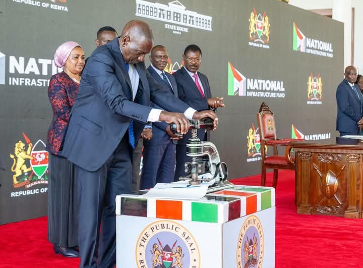 William Ruto launching the National Infrastructure Fund