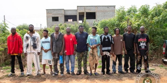 The Nigerian internet fraud suspects arrested in Accra