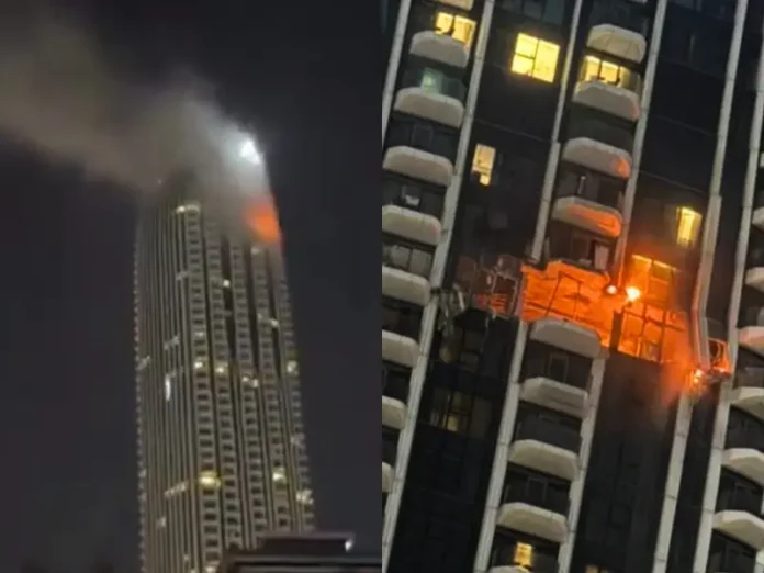 drone struck a skyscraper in Dubai’s Creek Harbour